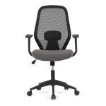 Židle kancelářská, látka černá, houpací mechanismus, kolečka pro tvrdé povrchy