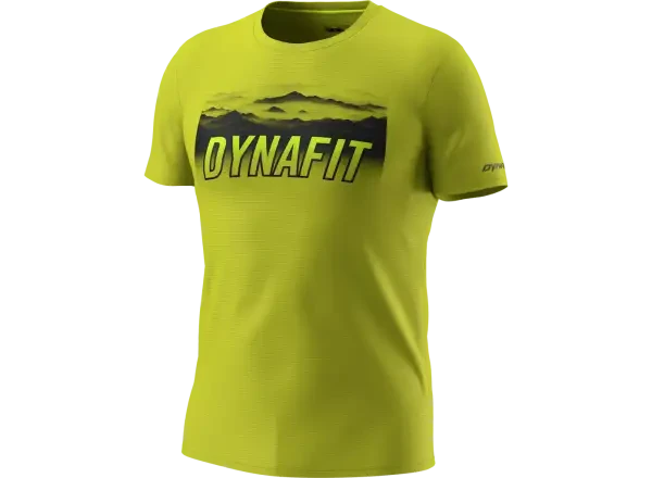 Dynafit Transalper Graphic pánské triko krátký rukáv Golden Lime vel. L