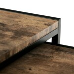 Konferenční stolek 45x45cm, mdf, hnědá, AF-3003 OLW