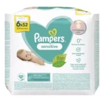 Pampers Sensitive vlhčené ubrousky 6 x 52 ks (8001841041452)