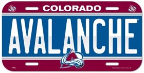 Wincraft Cedule Colorado Avalanche NHL License Plate Banner
