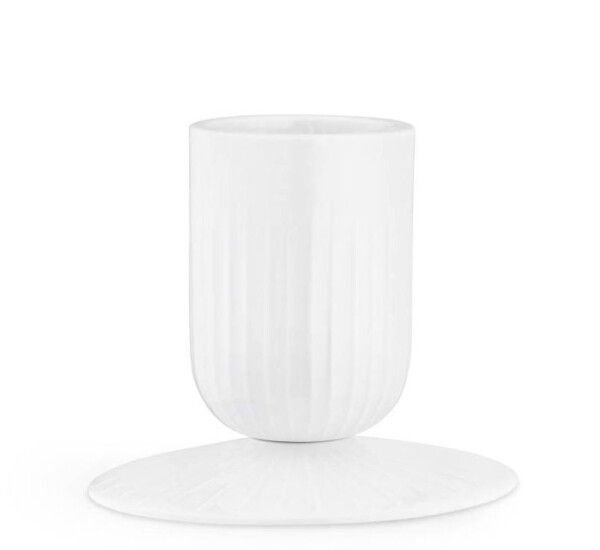 KÄHLER Porcelánový svícen Hammershøi White 10,5 cm, bílá barva, porcelán