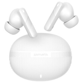4Smarts SkyBuds Pro ANC Headset do uší (In Ear) Bez kabelu stereo bílá headset, Nabíjecí pouzdro, regulace hlasitosti