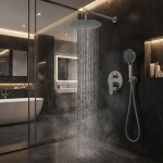 REA - Podomítková sprchová sada Drop Titan + BOX REA-P9661