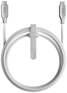 Nomad Kevlar Pletený Kabel USB-C (M) - USB-C (M) 240W 1.5m bílá (NM014674858)