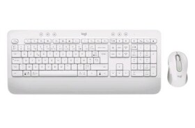 Logitech MK650 bílá / bezdrátová klávesnice s myší / CZ SK layout / Bluetooth (920-011034)