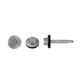 Šroub farmářský 4,8X20 RAL 9006, bílý hliník - metalíza, STALCO, bal. 250 ks
