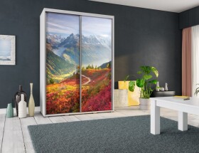 FRONTI Šatní skříň PENELOPA 155 Alpy 6870