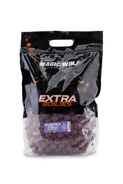 Magic Wolf Boilies Extra 20mm 3kg - Švestka / chilli,Magic Wolf Boilies Extra 20mm 3kg - Švestka / chilli
