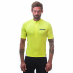 Pánský cyklistický dres kr. rukáv Sensor Coolmax Entry neon yellow