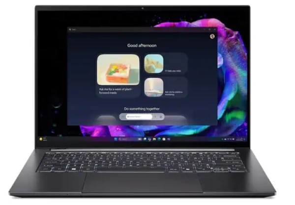 Acer Swift X 14 SFX14-73G-990T stříbrná / Notebook / 14,5" 2880x1800 OLED Touch / Intel Core Ultra 9 285H / 32GB (NX.J81EC.001)