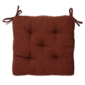 MADAM STOLTZ Prošívaný podsedák Brick/Black, červená barva, textil