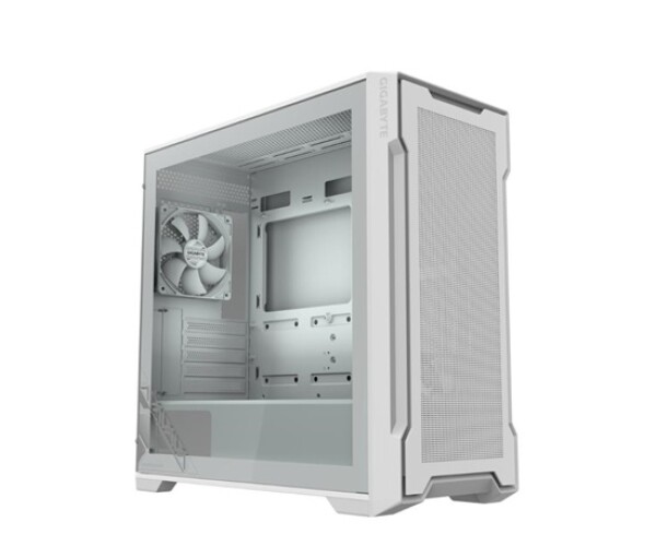 GIGABYTE case GB-C102GI, Mid Tower, 2x USB3.0, Průhledná bočnice, 2x 120mm Fan, bílá EDF_524989