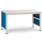 Manuflex LD1113.6011 ESD ESD pracovní stůl UNIDESK s kaučuk deska, rezedově zelená RAL 6011, Šxhxv = 2000 x 800 x 720-73