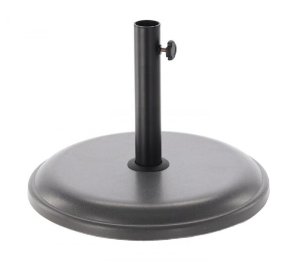 Betonový stojan na slunečník v šedo-černé barvě 16 kg