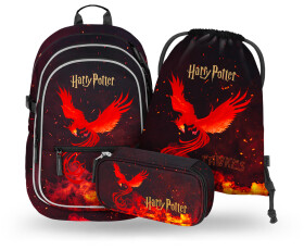 Školní batohový 3-dílný set BAAGL CORE - Harry Potter Fénix (batoh, penál, sáček)