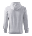 Trendy Zipper mikina pánská světle šedý melír 3XL