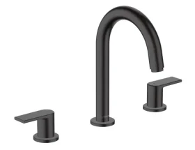 Hansgrohe Vernis Shape - Umyvadlová baterie s výpustí | 3-otvorová instalace | matná černá (71563670)