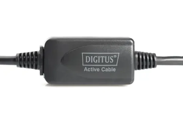 Digitus aktivní prodlužovací kabel USB 2.0 A-A černá / Prodlužovací kabel / USB-A / 10 m (DA-73100-1)
