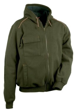 Bunda fleecová COFRA POTSDAM Barva: Hnědá zemitá, Velikost: 4XL (V130_0_03_4XL)