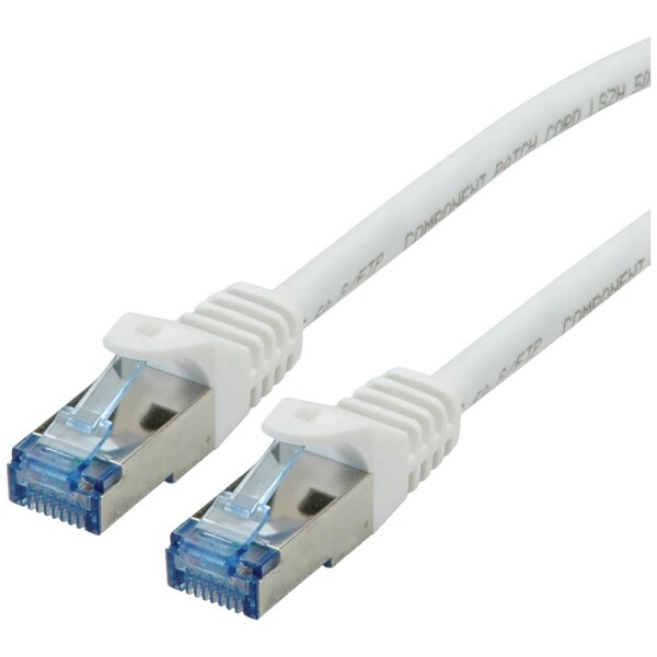 Roline 21.15.2869 RJ45 síťové kabely, propojovací kabely CAT 6A S/FTP 20.00 m bílá dvoužilový stíněný, bez halogenů, samozhášecí 1 ks
