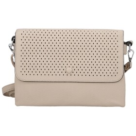 Trendy dámská koženková crossbody kabelka Kasandra, béžová