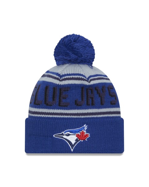 New Era Pánská zimní čepice Toronto Blue Jays MLB Pom Wordmark