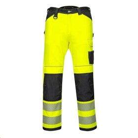 Kalhoty PW3 Hi-Vis pasové reflexní žluto-černé 62 žluto-černé