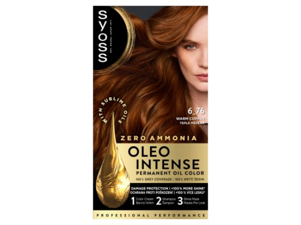 Syoss Oleo Intense Barva na vlasy teple měděná 6_76