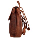 Kožený batůžek Dafne, hnědá