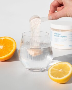 Vilgain Elektrolyty – pomeranč & citron bez stévie 320 g