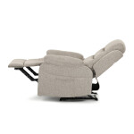 Polohovací křeslo, béžová, látka, TV-4086 LAN2