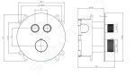 GEBERIT - Selnova Square Umyvadlová skříňka 635x988x480 mm, s umyvadlem, 2 zásuvky, světlý ořech hickory 501.247.00.1