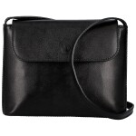 Trendy dámská kožená crossbody Deliss, černá