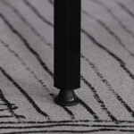 Regál, 3 police, dekor dub, MDF, černý lak