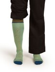 Pánské merino lyžařské ponožky ICEBREAKER Mens Ski+ Medium OTC Mountain Contour, Seaglass/Atlantis/Trail velikost: 44,5-46,5 (L)