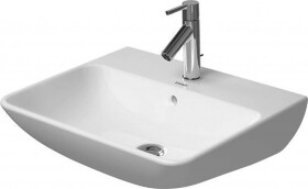 DURAVIT - ME by Starck Umyvadlo 55x44 cm, s přepadem, s otvorem pro baterii, bílá 2335550000