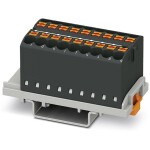 Phoenix Contact 3273058 blok rozvaděče 28.6 mm pružinová svorka černá 8 ks