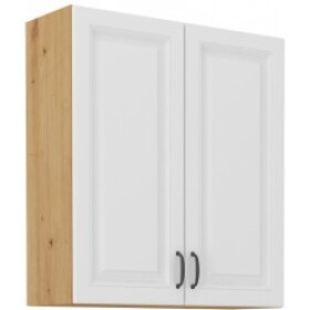 Horní skříňka Stilo 80 G-90 2F Barva korpusu: Dub artisan, Barva dvířek: Bílá