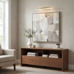 Koupelnové nástěnné LED svítidlo APP1873-1W 60cm GOLD OSW-66028