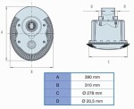 POOLTECHNIKA s.r.o. Bazénový protiproud A-JET NEW 78m3/h, 3,0 kW 400V C330078L