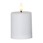 STAR TRADING LED svíčka Flamme Paula White 10 cm, bílá barva, plast