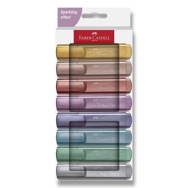 Faber-Castell Textliner 46 metalické sada 8 ks