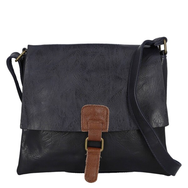 Trendy dámská koženková crossbody kabelka Mitta, modrá