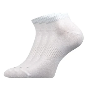VOXX Ponožky bavlněné sportovní BADDY A nízké 3pár BÍLÉ 39-42 111216