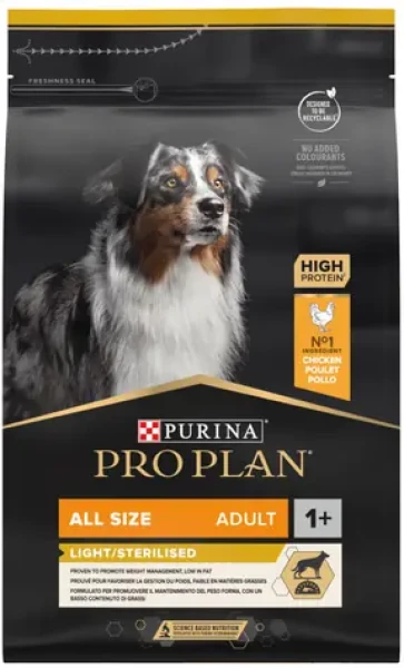 Purina Pro Plan All Sizes Adult Light Sterilised kuře 3 kg