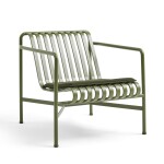HAY Venkovní sedák Palissade Olive 52,5 × 48 cm, zelená barva, textil