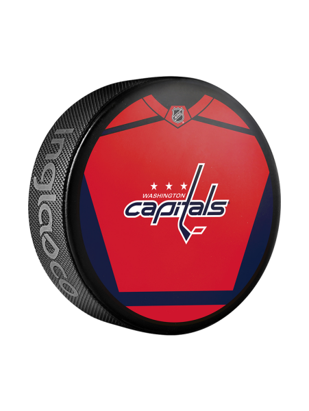 Inglasco / Sherwood Puk Washington Capitals Jersey Design Souvenir Collector Hockey Puck