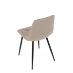 Jídelní židle, béžová, sametová látka, DCL-X7015 CAP2