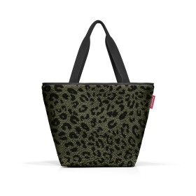 Nákupní taška přes rameno Reisenthel Shopper M Teddy leo olive